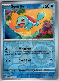 Squirtle - 007/165 Reverse Holo SV: Scarlet & Violet 151 - Pokemon Card - NM - Image 1