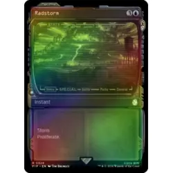 FOIL RADSTORM (SHOWCASE) Universes Beyond: Fallout Magic MTG MINT CARD - Image 1