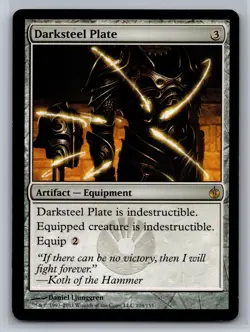 Mirrodin Besieged #104 Darksteel Plate *M6 - Image 1