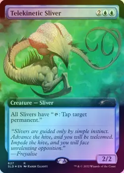 Telekinetic Sliver MTG Secret Lair Drop Series SLD 627 Extended Art FOIL NM Rare - Image 1