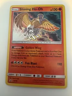 Shining Ho-Oh SM70 Black Star Promo - Pokemon TCG - Image 1