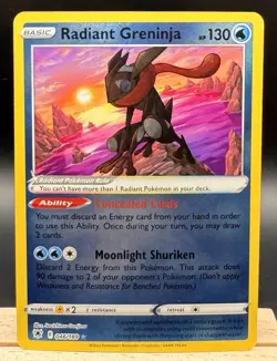 Radian Greninja 046/189 Radiant Rare Astral Radiance Pokemon NM - Image 1