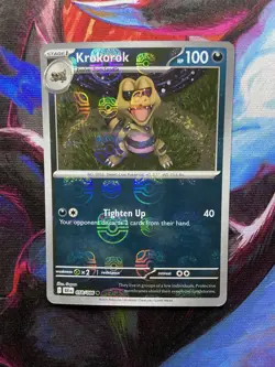 Pokemon TCG Krokorok (Master Ball Pattern) Black Bolt 058/086 - Image 1