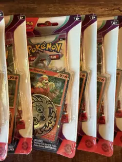 LOT OF 19 Pokemon Paldea Evolved Checklane Blister Packs Sealed Growlithe Promo - Image 2