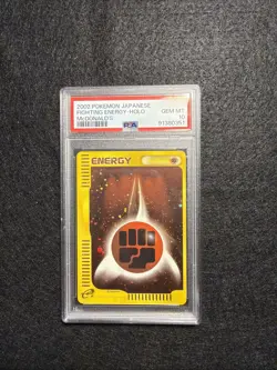Pokemon 2002 Fighting Energy McDonald's Holo (Japanese) PSA 10 *DOUBLE SWIRL* - Image 1