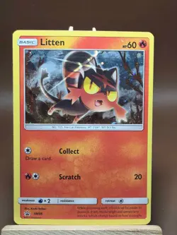 HP Pokemon TCG Litten SM Black Star Promo SM08 Promo - Image 1