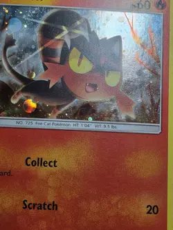 HP Pokemon TCG Litten SM Black Star Promo SM08 Promo - Image 2