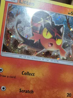HP Pokemon TCG Litten SM Black Star Promo SM08 Promo - Image 5