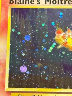 Pokemon TCG Blaine's Moltres 1/132 Gym Heroes Holo Rare Holo English - Image 2