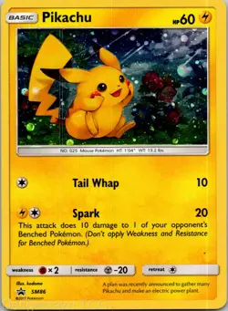 Pikachu SM86 Promo SM Black Star Promos Pokemon LP - Image 1