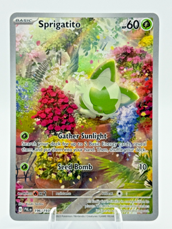Pokemon: Sprigatito 196/193 -Illustration Rare -Paldea Evolved - Image 1