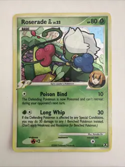 Roserade GL - 12/111 - Holo Rare Reverse Holo NM Platinum: Rising Rivals Pokemon - Image 1