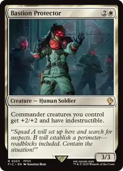 Bastion Protector 0233 MTG Commander FINAL FANTASY Rare NP - Image 1