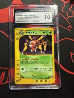 Pokemon TCG Ariados 009/092 The Town On No Map 1st Edition Holo CGC MINT 10 - Image 1