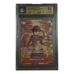 2024 ONE PIECE PROMO MONKEY.D.LUFFY #ST10-006 SR TREASURE BOOSTER SET BGS 10 - Image 1
