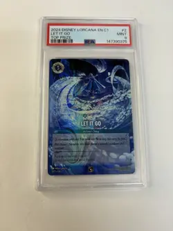 Disney Lorcana PSA 9 Let It Go Enchanted Challenge Top Prize Promo 2/C1 Alt Art - Image 1
