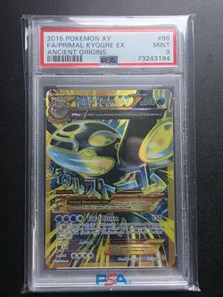 Pokemon Karte Primal Kyogre EX - Ancient Origins - PSA 9 - Image 1