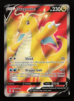 Dragonite V 191/203 Ultra Rare Evolving Skies Pokemon Card - Image 1