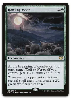 Howling Moon #204 (LP) Crimson Vow VOW Magic MTG - Image 1