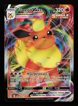Flareon VMAX 018/203 VMAX Rare Evolving Skies Pokemon Card - Image 1