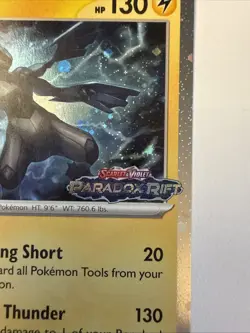 Zekrom 066/182 Stamped Cosmos Holo 2023 Pokemon Paradox Rift Promo Card NM - Image 2