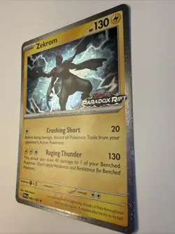 Zekrom 066/182 Stamped Cosmos Holo 2023 Pokemon Paradox Rift Promo Card NM - Image 4