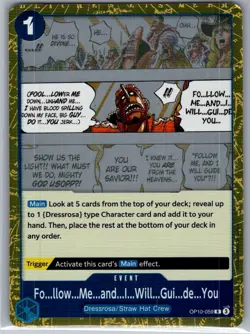 Follow Me I Will Guide You OP10-059 English Royal Blood - One Piece Card - NM - Image 1