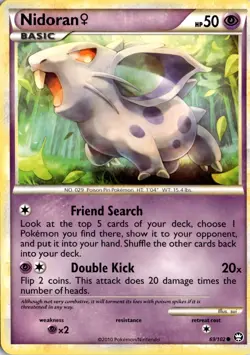 Nidoran F 69/102 Triumphant Pokemon Card TCG - Image 1