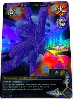 carte naruto ccg Kurama Susano’o Collectible Card Game 01 Foil - Image 1