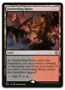 Foreboding Ruins #211 (NM) Dominaria United DMC Magic MTG - Image 1