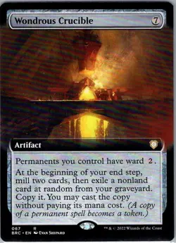 MTG - Wondrous Crucible Extended Art - BRO Commander - NM - Image 1