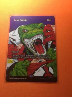 MTG Magic The Gathering Beast Within MAR Mythic Borderless Spider-Man - Image 1