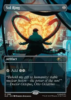 1x Sol Ring ~~ Borderless (1988) - Foil NM-Mint, English Secret Lair MTG Magic - Image 1