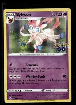 Sylveon 035/078 Pokemon GO Rare Holo Pokemon - Image 1
