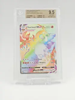 2020 POKEMON SWORD & SHIELD CHAMPION'S PATH #74 CHARIZARD VMAX SCR BGS 9.5 - Image 1