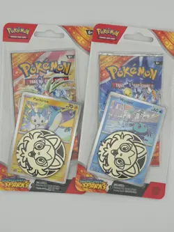 2 x Surging Sparks POKEMON TCG Checklane Blister Set 1 Pair Wooper + Pachirisu - Image 1