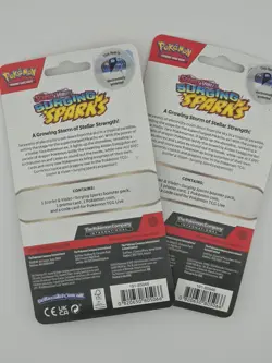 2 x Surging Sparks POKEMON TCG Checklane Blister Set 1 Pair Wooper + Pachirisu - Image 2