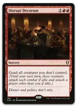 Disrupt Decorum #789 (NM) Baldur's Gate CLB Magic MTG - Image 1