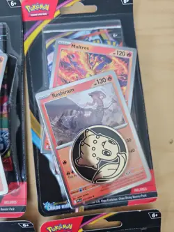 Lot of 2 Pokemon TCG Chaos Rising Sealed Blister + Mimikyu & Moltres Promo! - Image 4