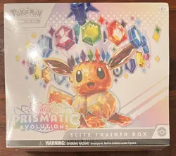 Pokemon TCG Prismatic Evolutions ETB Elite Trainer Box New Factory Sealed S&V - Image 1