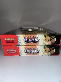 2x Pokemon TCG Prismatic Evolutions Accessory Pouch Special Collection Sealed - Image 3