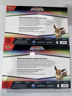 2x Pokemon TCG Prismatic Evolutions Accessory Pouch Special Collection Sealed - Image 4