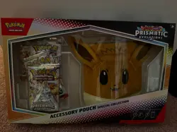 Pokemon Prismatic Evolutions Accessory Pouch Special Collection *Factory Sealed* - Image 1