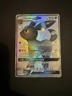 Pokemon TCG Umbreon GX Hidden Fates SV69/SV94 Holo Full Art Ultra Rare Shiny - Image 1