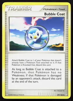 BUBBLE COAT 129/146 UNCOMMON LEGENDS AWAKENED POKEMON MP - Image 1