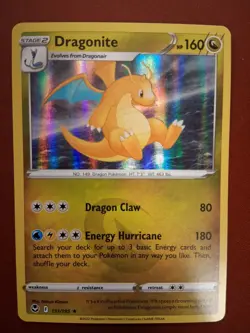 Pokemon TCG Dragonite 131/195 Holo Rare : Silver Tempest NM - Image 1