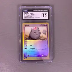 Pokemon Spoink 2003 EX Dragon 74/97 Reverse Holo CGC Gem Mint 10 Card - Image 2