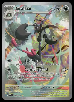 Pokemon Cards Grafaiai 223/193 Paldea Evolved Illustration Rare NM - Image 1