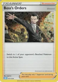 Boss's Orders (CLV) Holo Classic Collection Trading Card Game Classic 019/034 NM - Image 1