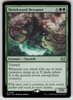 Shriekwood Devourer Rare Commander: Duskmourn: House of Horror 35 MTG NM 2024 - Image 1